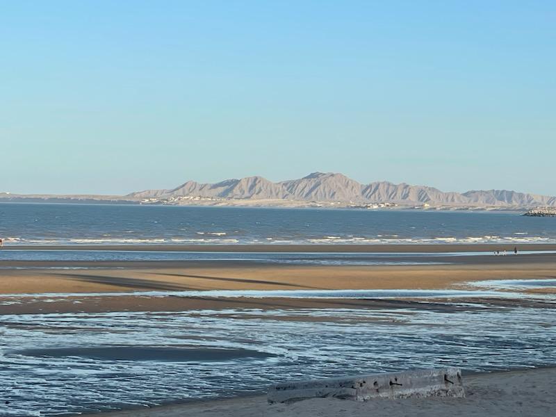 Sea of Cortez beach with mountain views at Rancho Costa Verde